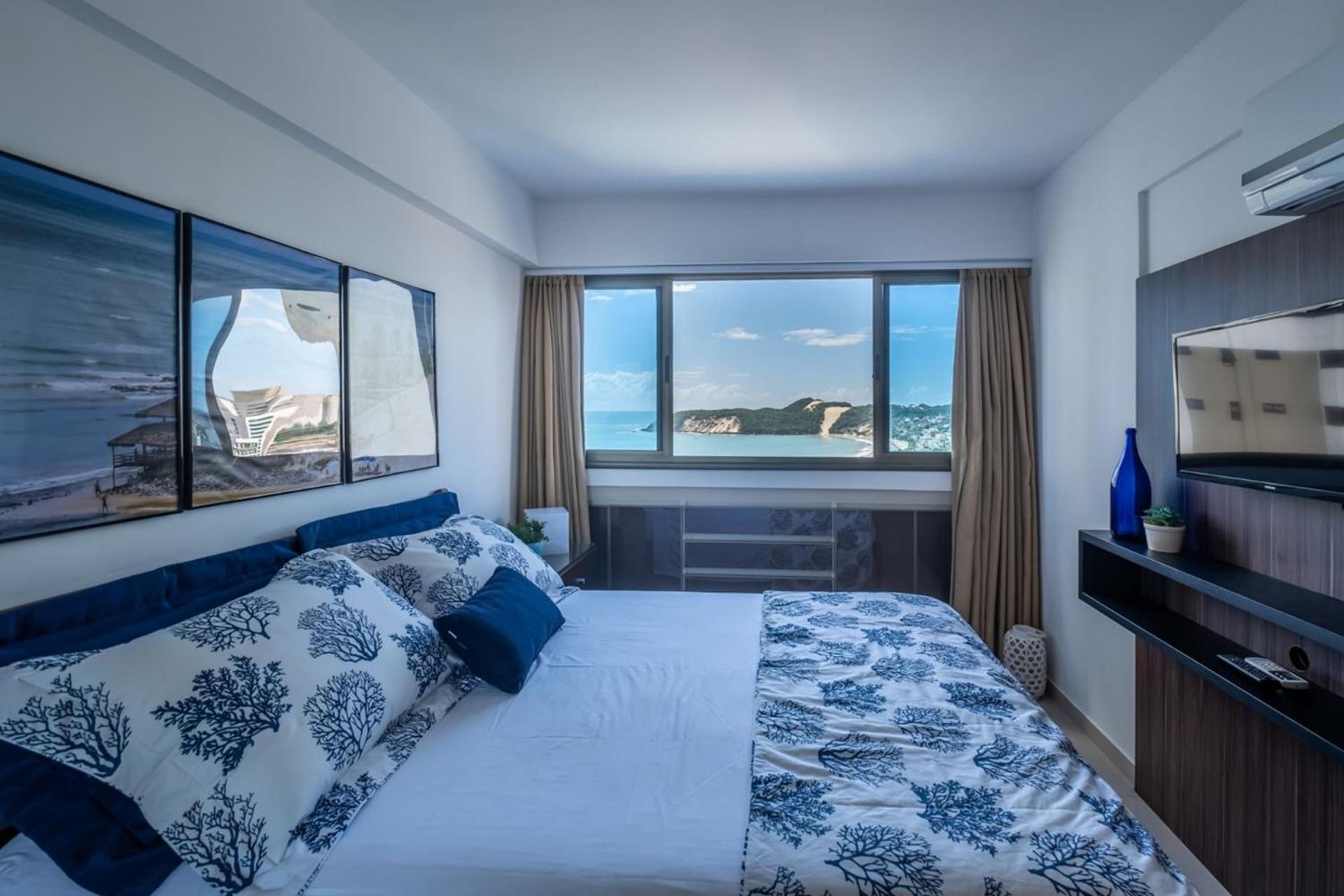 Flat Com 2 Quartos E Vista Mar Da Praia De Pontanegra-Wifi 300 Mb-Garagem-Familia-Criancas-Piscina-Pet Friendly Natal Ngoại thất bức ảnh